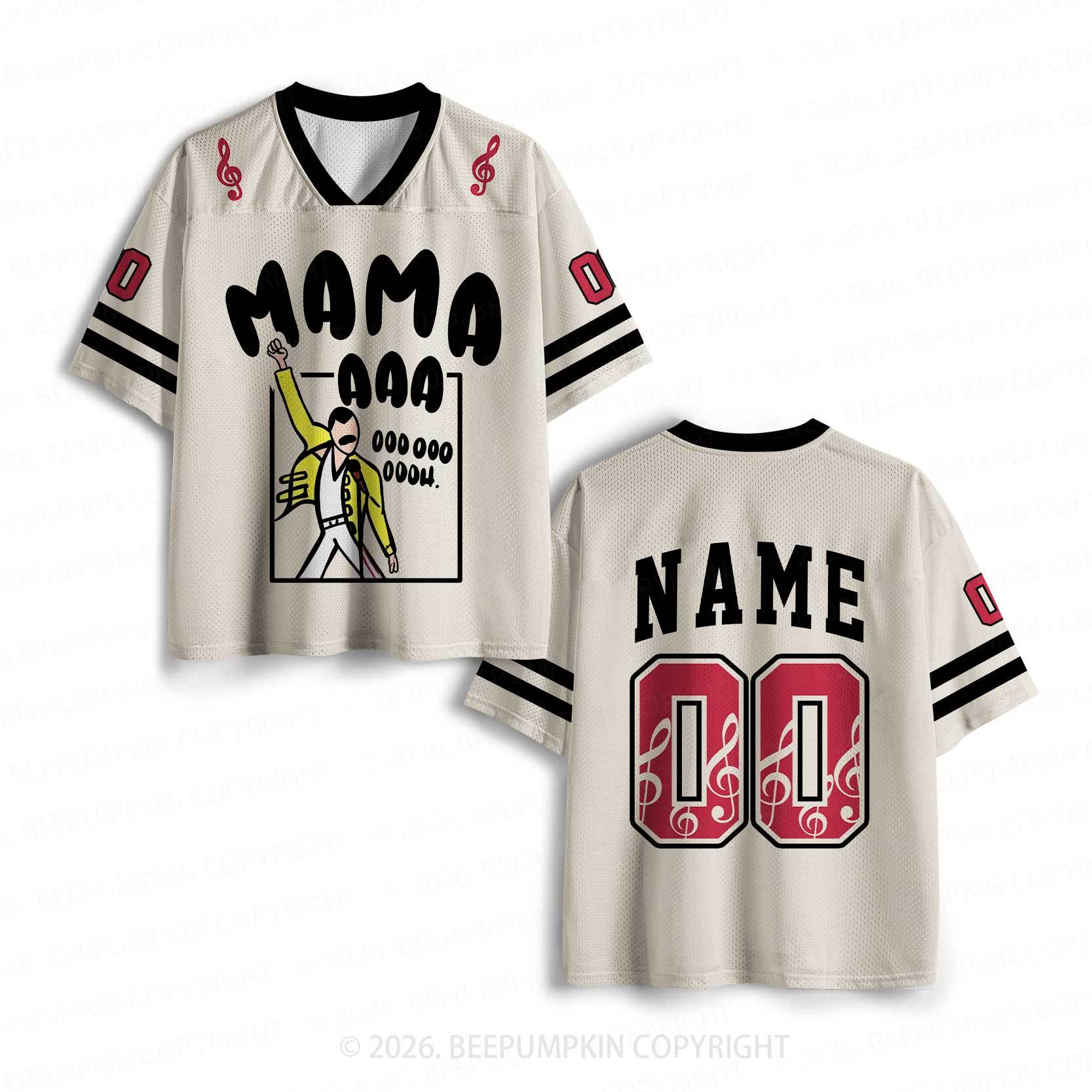 Personalized Mama Aaa Oooh Toddler&Kid's Sport Jersey