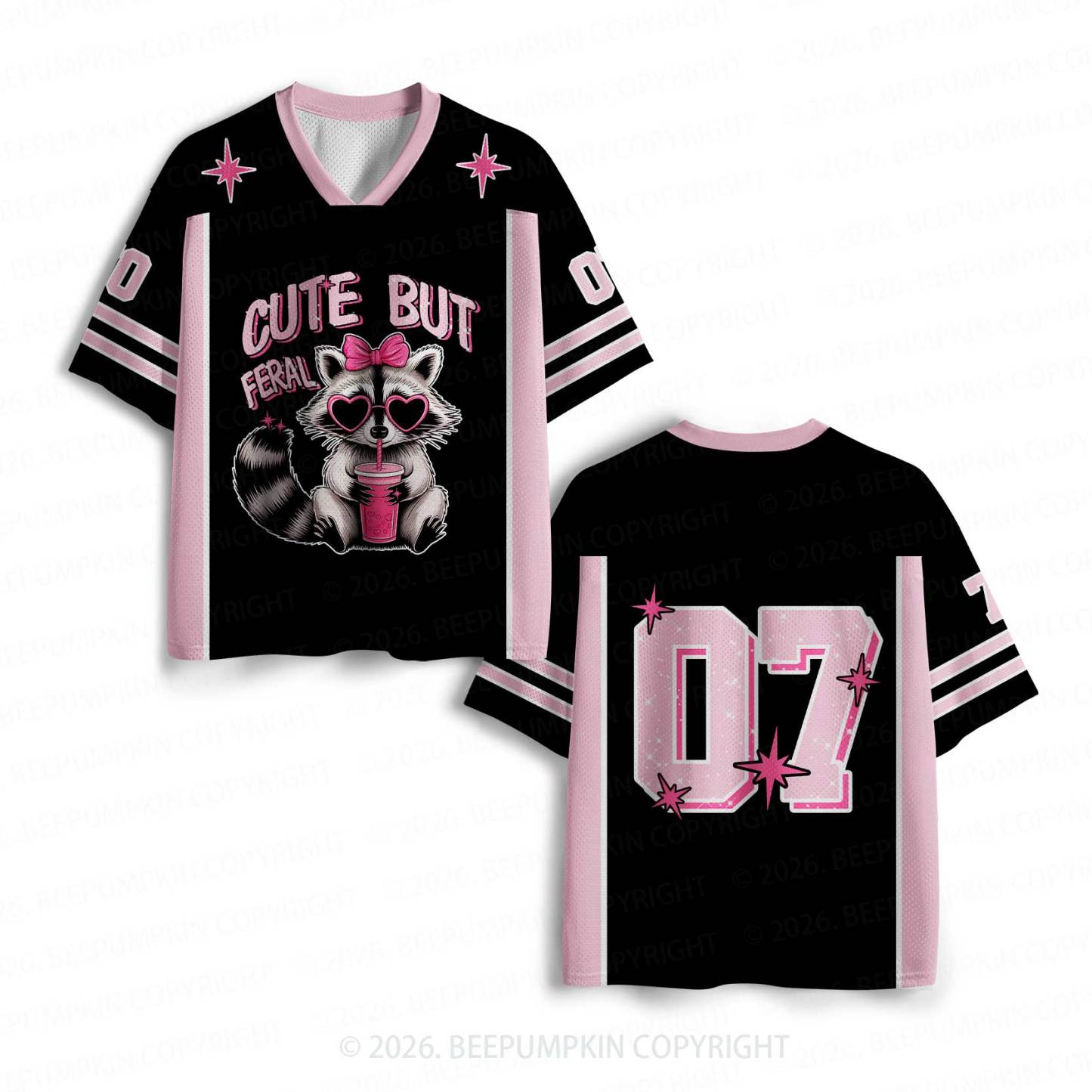 Personalized Cute But Feral Toddler&Kid's Sport Jersey
