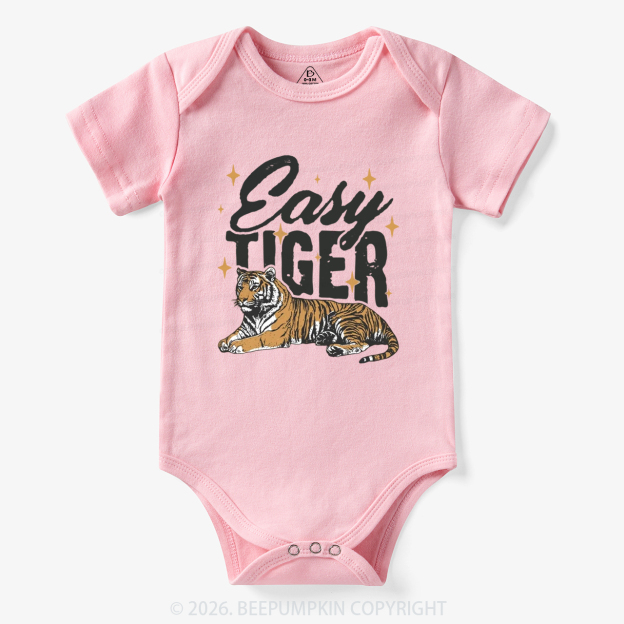 Retro Easy Tiger Funny Animal Bodysuit