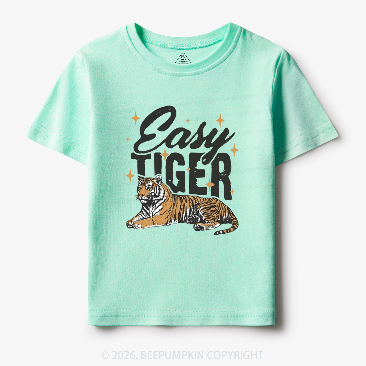 Retro Easy Tiger Funny Animal Toddler&Kid's Tees