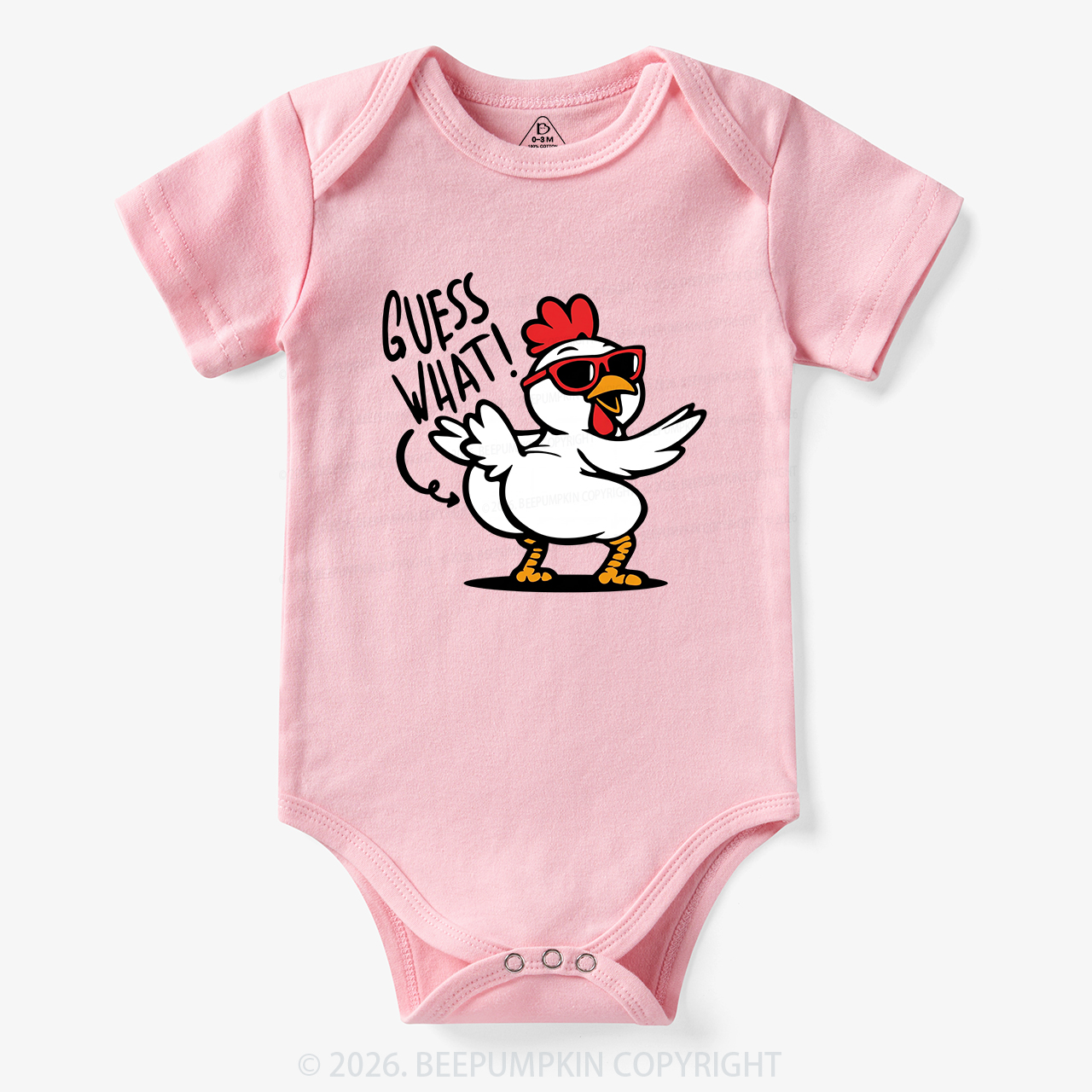 Funny Guess What Chicken Butt Bodysuit
