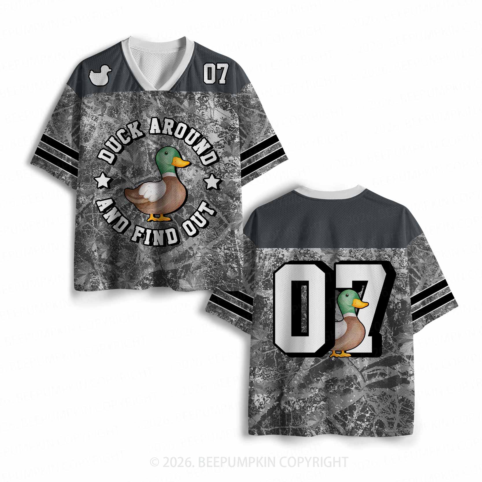 Duck Round And Round Out Toddler&Kid's Sport Jersey