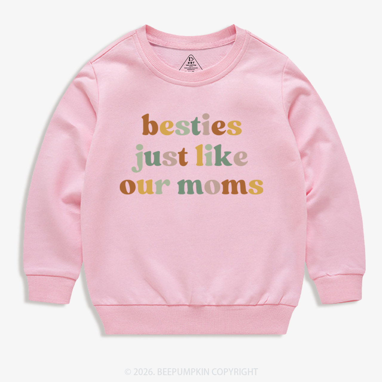 Besties Just Like Our Moms Kid's Sweatshirt