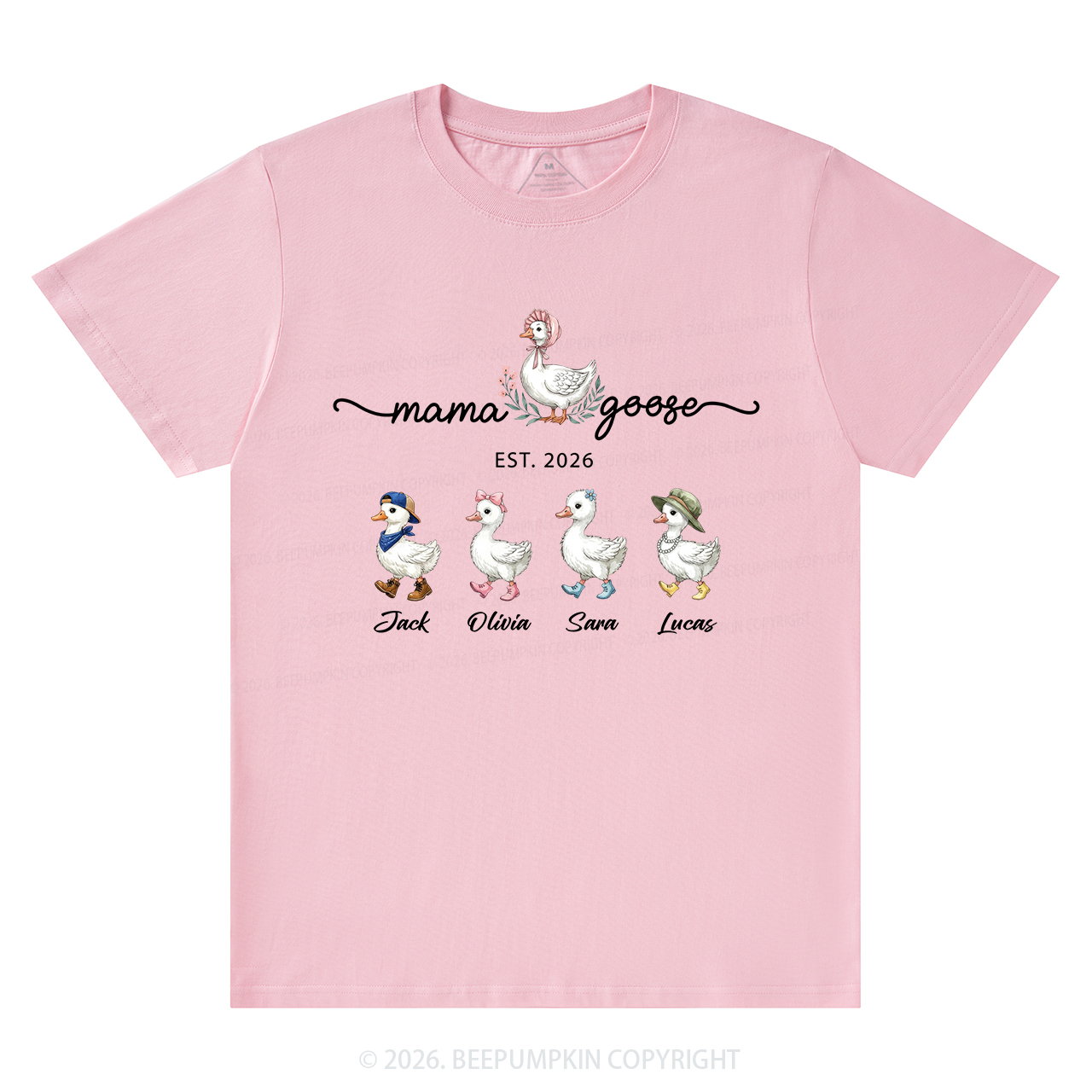 Personalized Mama Kids Names T-Shirts