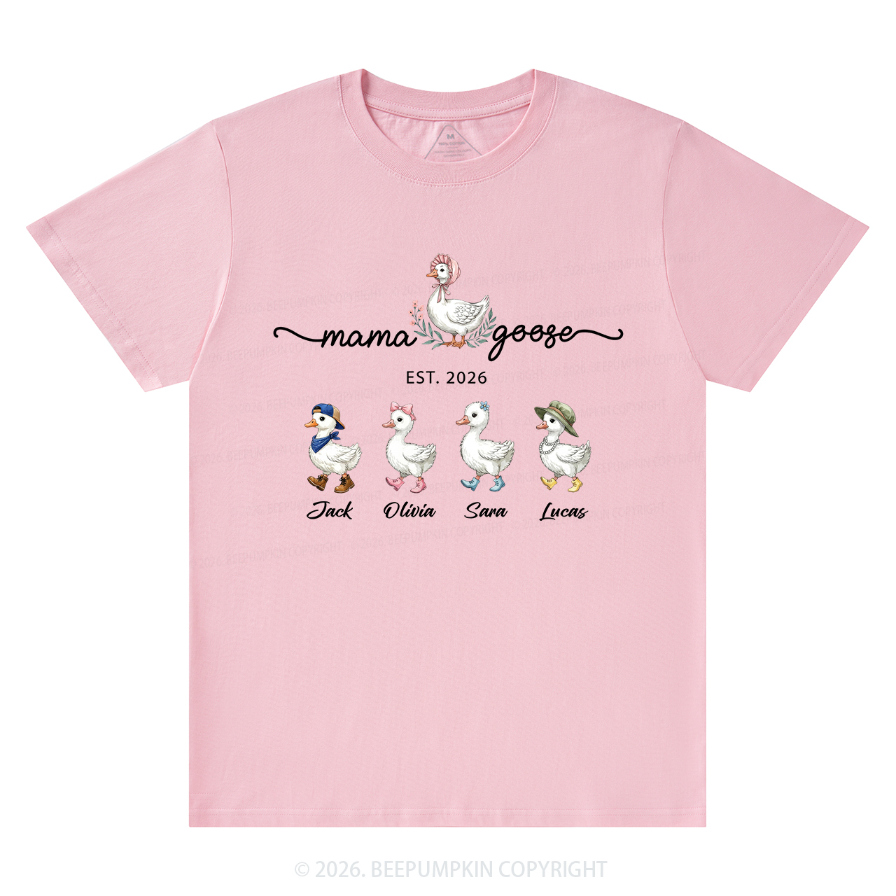 Personalized Mama Kids Names T-Shirts