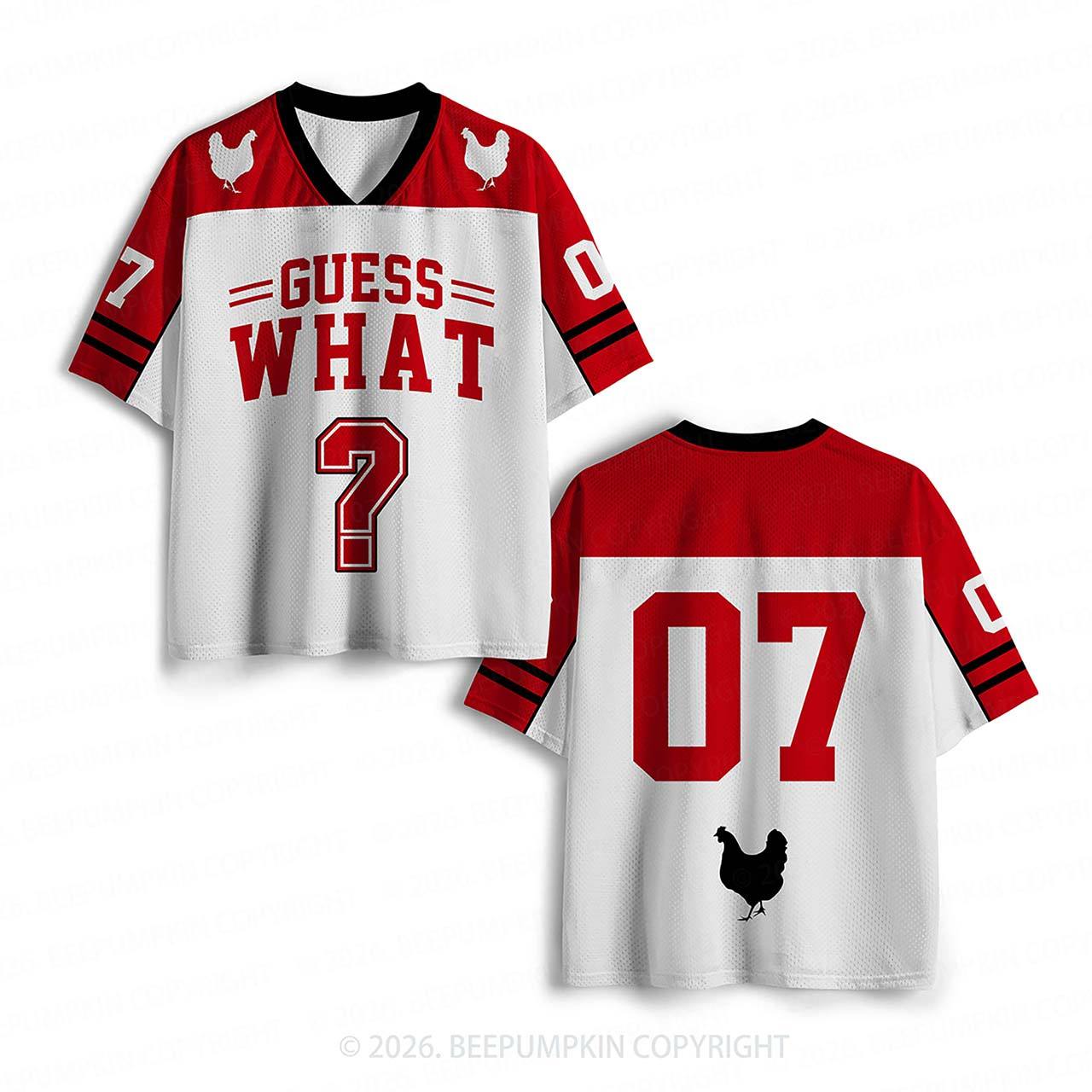 Guess What Chicken Butt Red Toddler&Kid's Sport Jersey