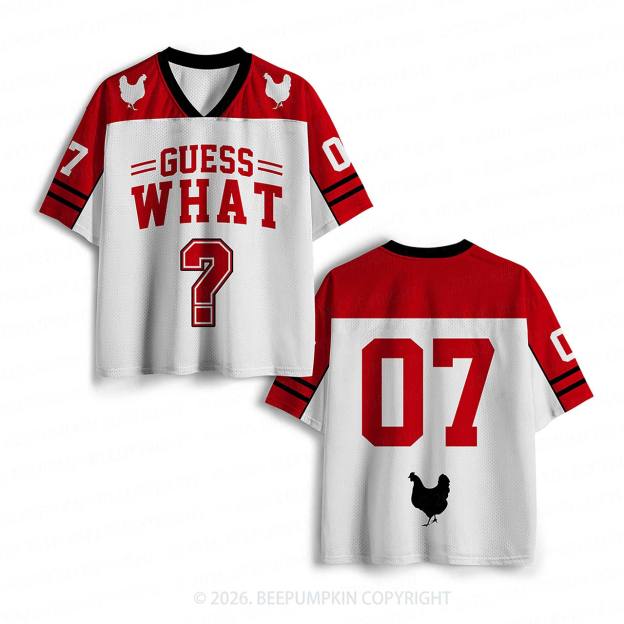 Guess What Chicken Butt Red Toddler&Kid's Sport Jersey