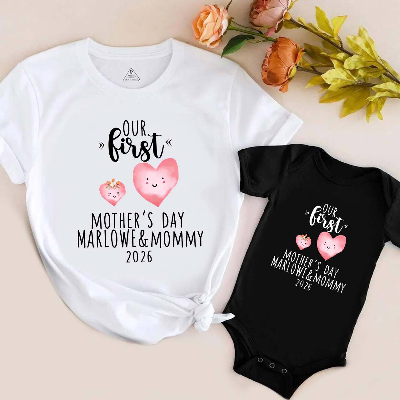 Our First Mother's Day Love Matching T-Shirt