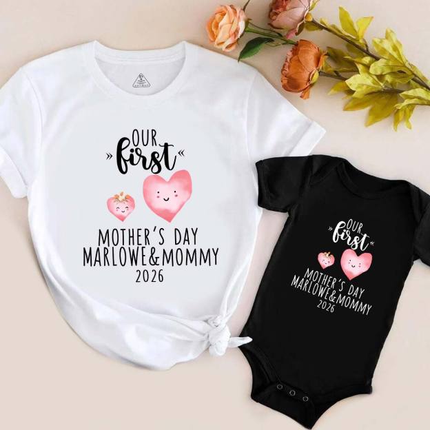 Our First Mother's Day Love Matching T-Shirt