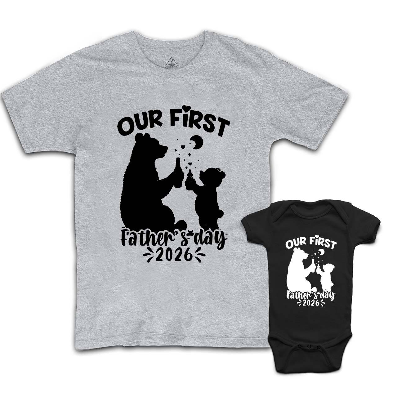 Our First Father's Day Dad&Me Matching Shirts