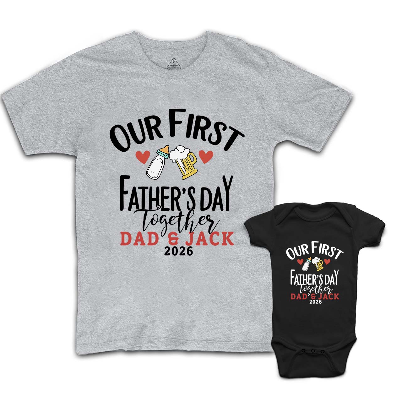 Cheers Dad & Baby Matching Shirts
