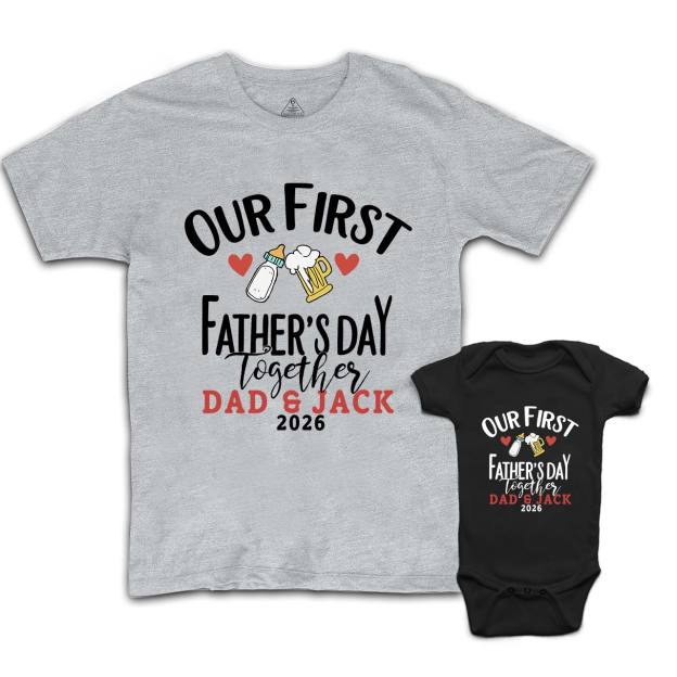 Cheers Dad & Baby Matching Shirts