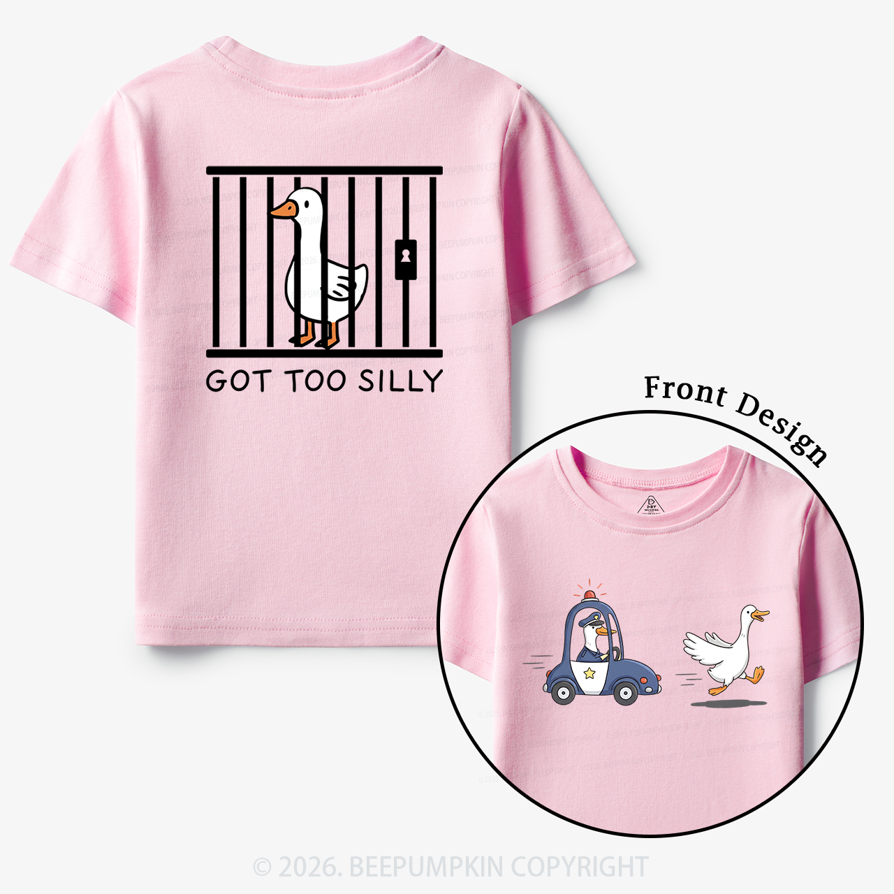 Got Too Silly Funny Goose Toddler&Kid's Tees