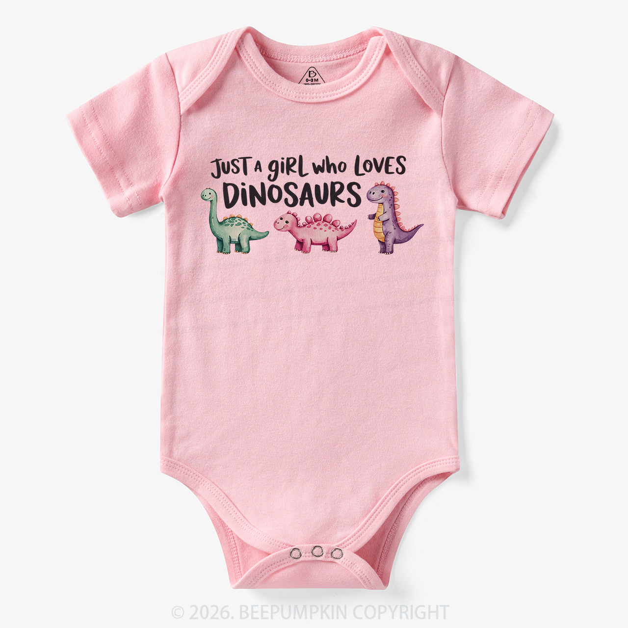 Just A Girl Who Loves Dinosaurs Bodysuit