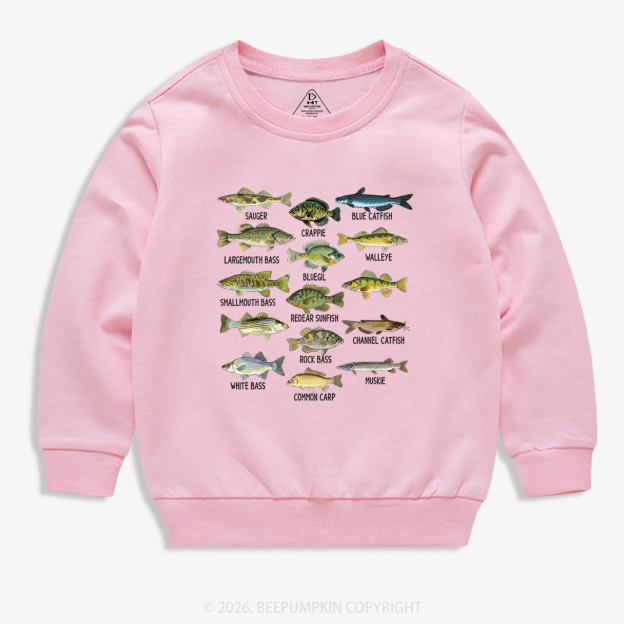 North American Fish Kid's Sweatshirt