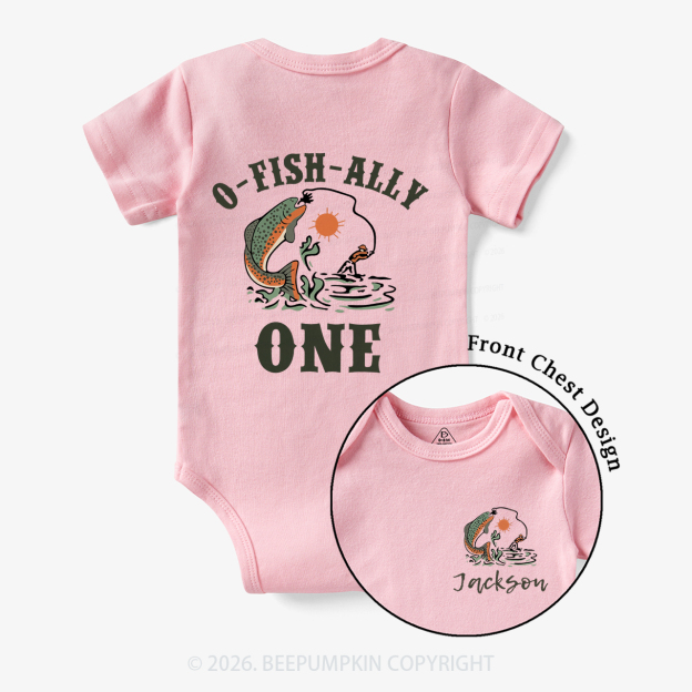 Personalized O-Fish-Ally One Birthday Party Bodysuit