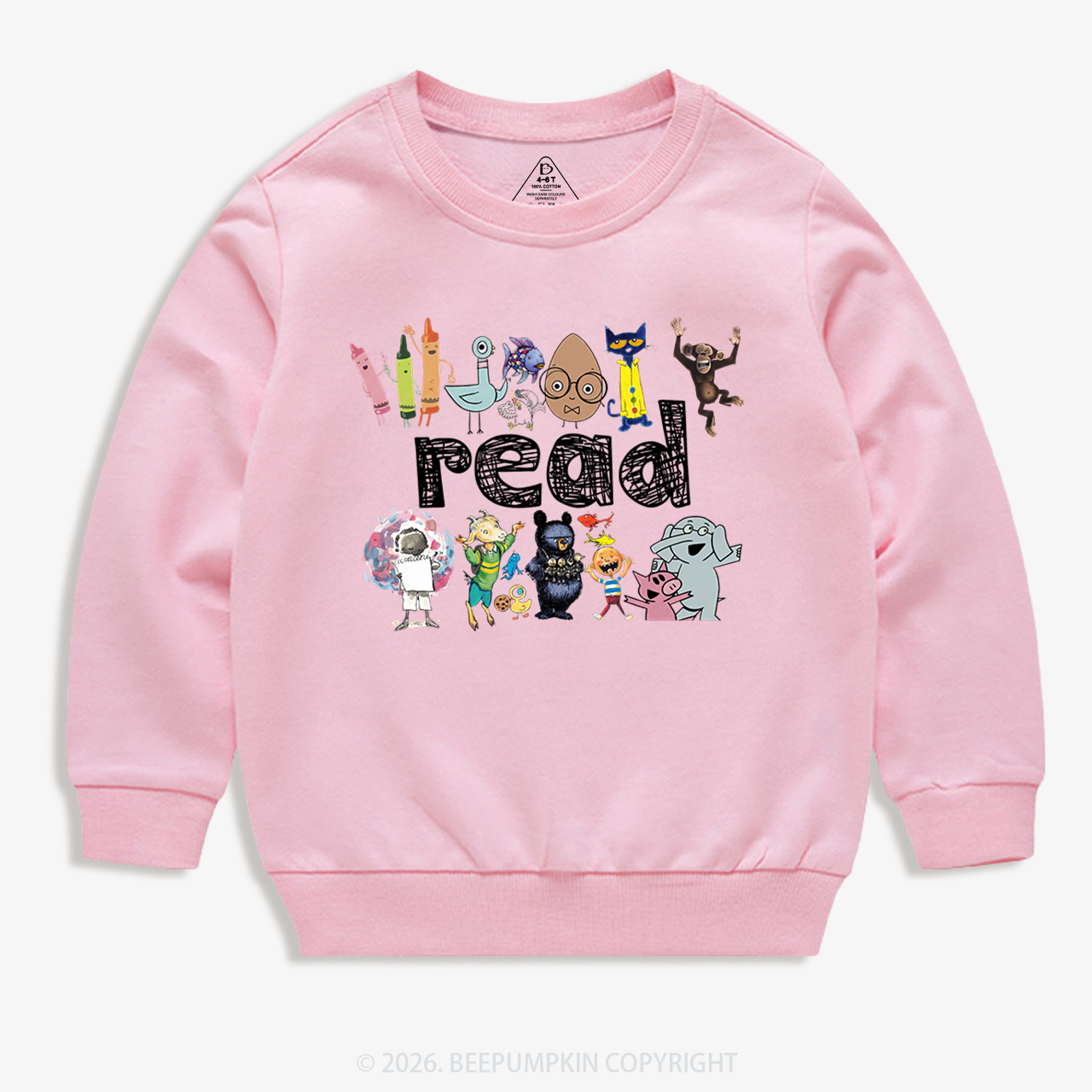 Read Books Funny Gift Kid's Sweatshirt
