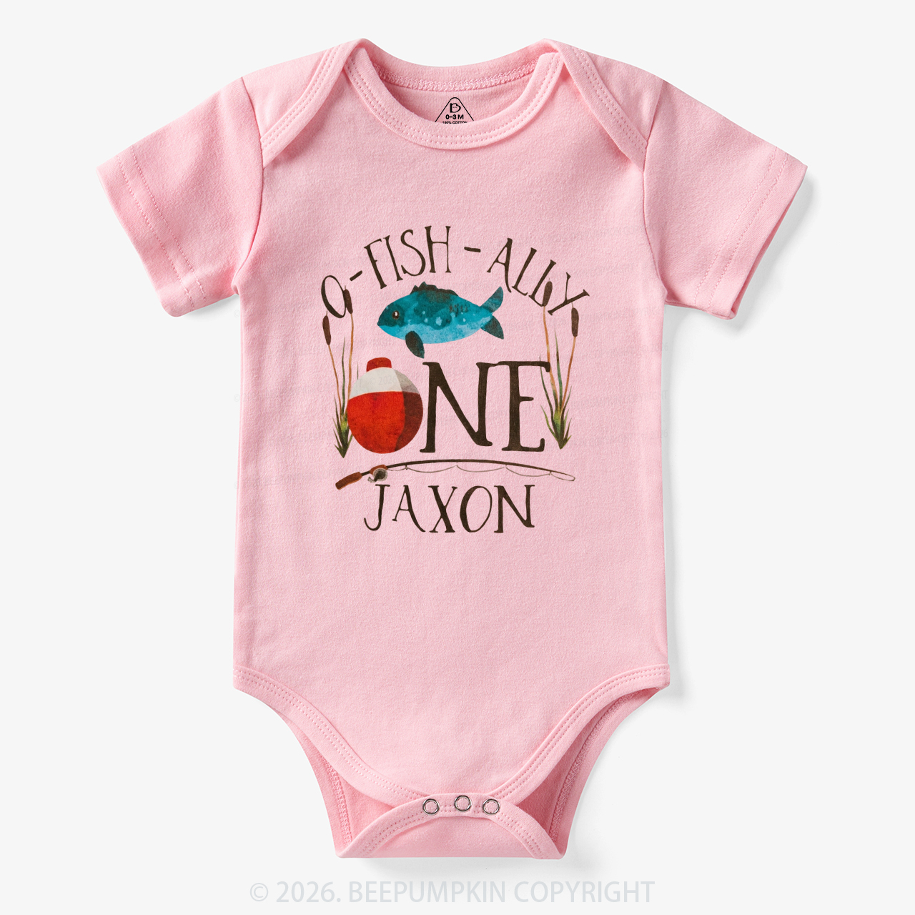 Personalized O-Fish-Ally Fish Birthday Bodysuit