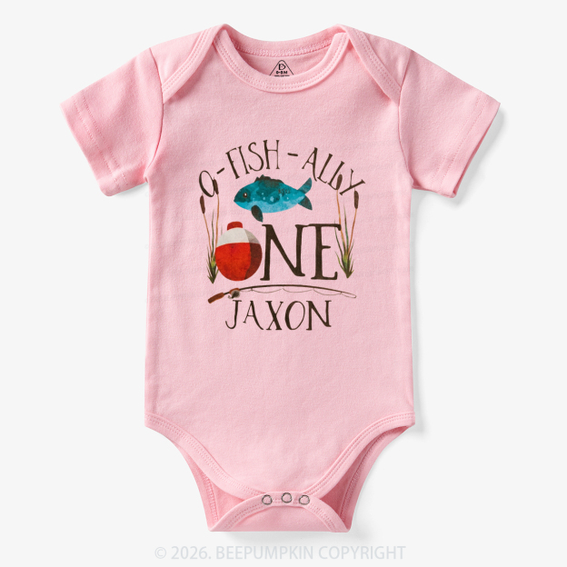 Personalized O-Fish-Ally Fish Birthday Bodysuit