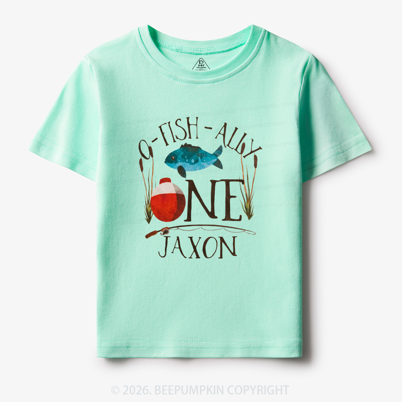 Personalized O-Fish-Ally Fish Birthday Toddler&Kid's Tees