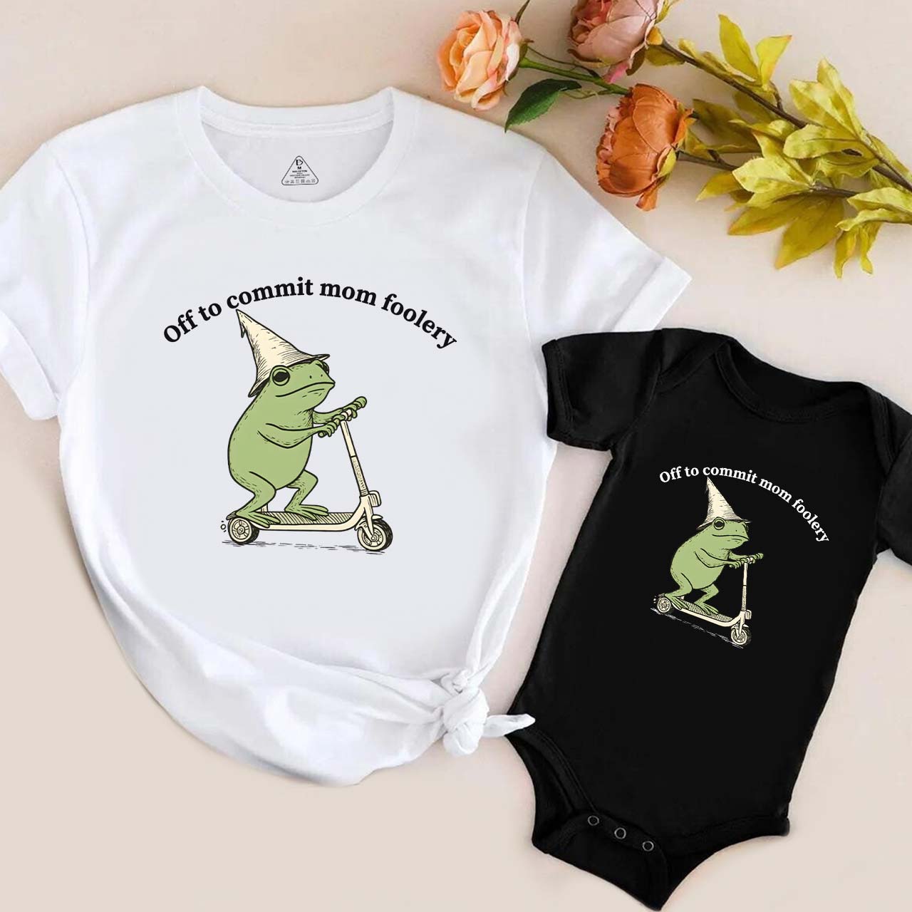 Funny Mama and Mini Frog Mom&Me Matching T-Shirts