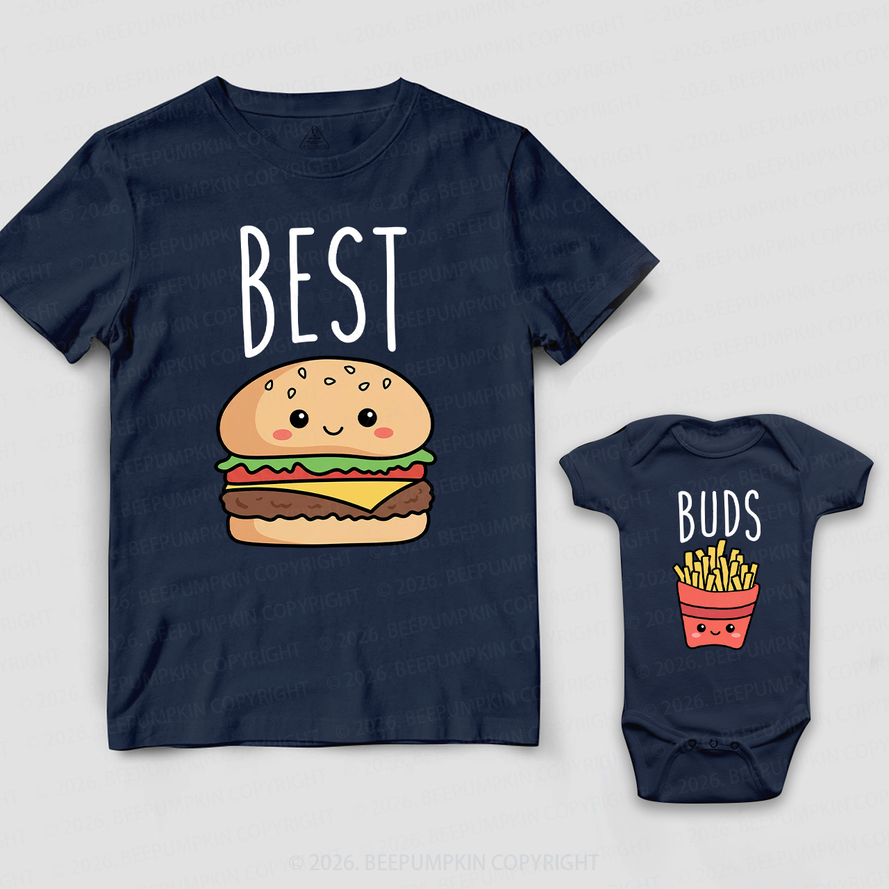 Best Buds Tasty Together Dad&Me Matching Shirts