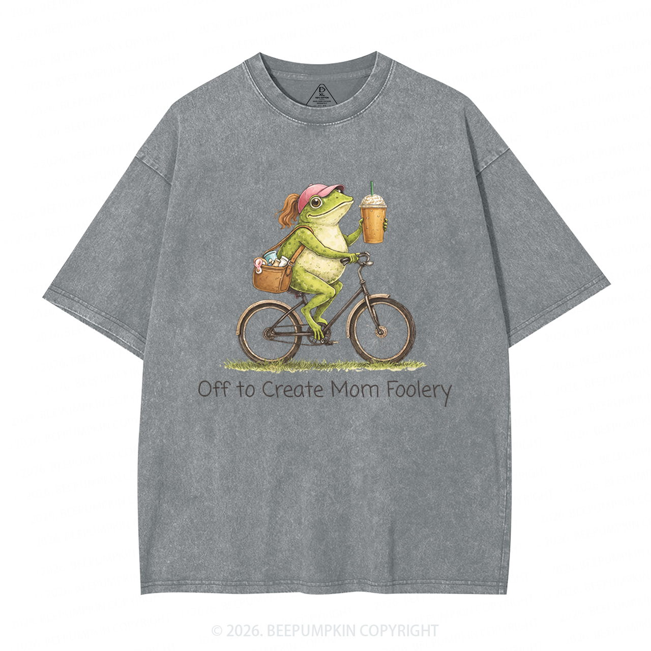 Off to Commit Mom Foolery Adult Washed T-Shirts