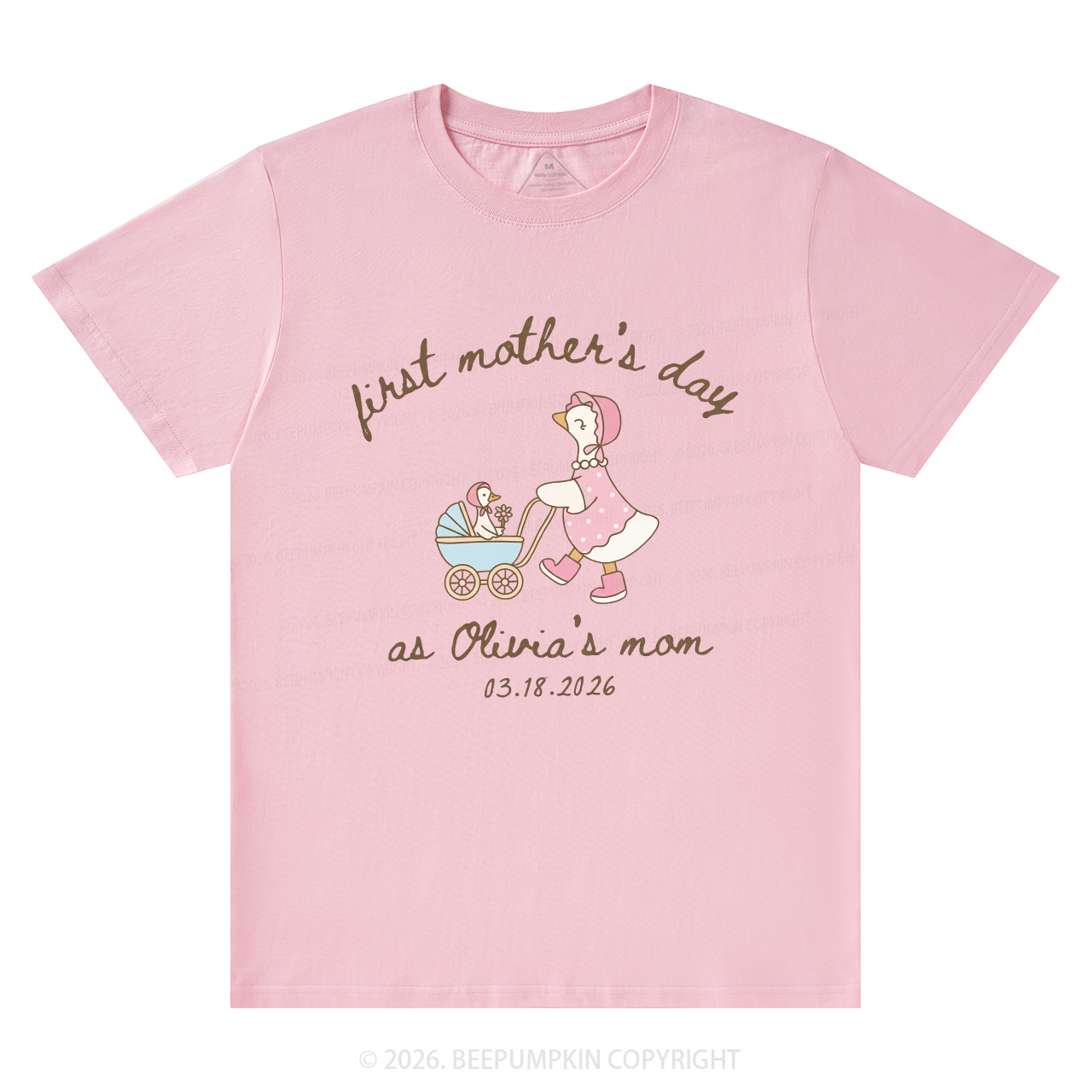 Personalized Goose Mama First Mother's Day T-Shirts
