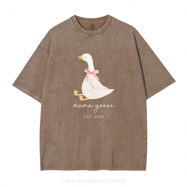 Silly Goose Mother's Day Adult Washed T-Shirts