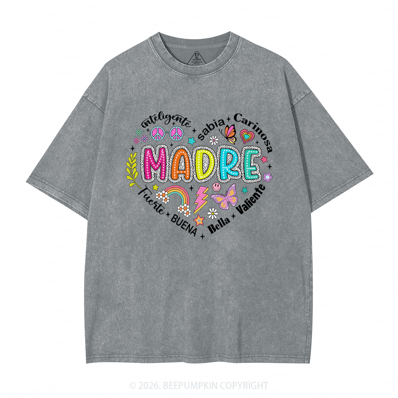 Retro Madre Adult Washed T-Shirts
