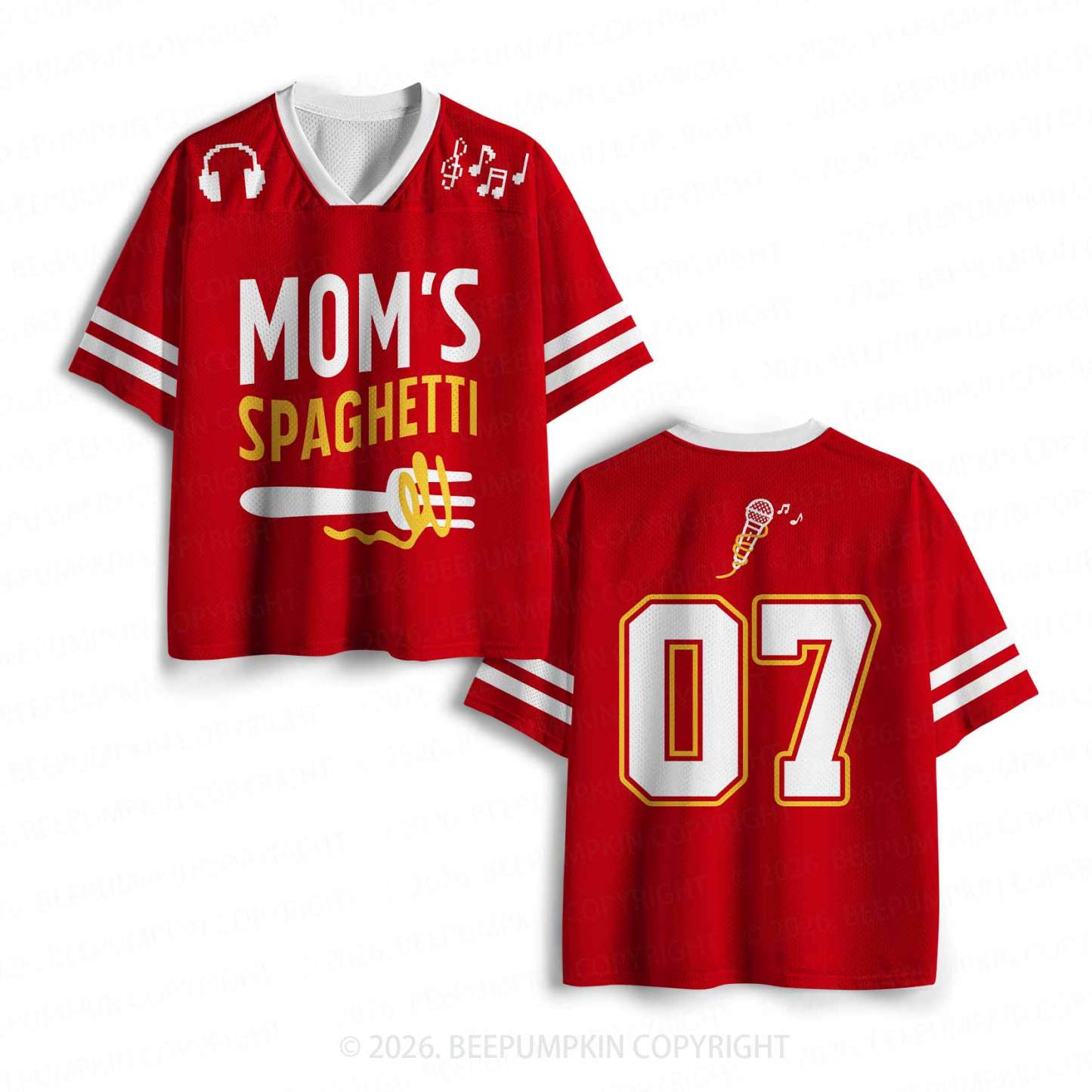 Mom's Spaghetti Toddler&Kid's Sport Jersey
