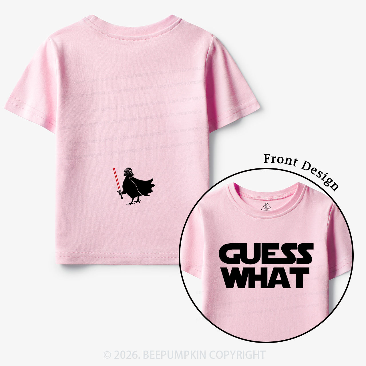 Galaxy Guess What Chicken Butt Toddler&Kid's Tees