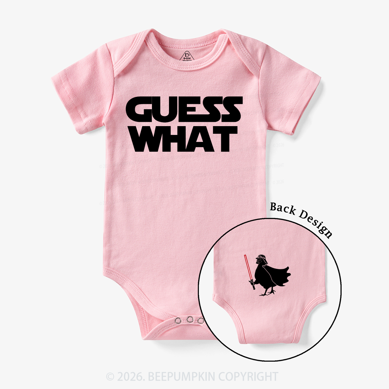 Galaxy Guess What Chicken Butt Bodysuit