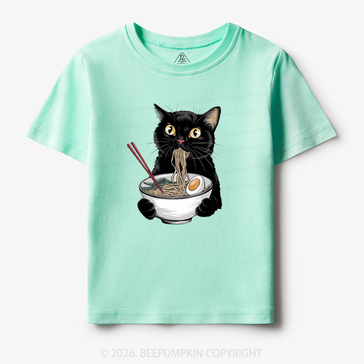 Ramen Black Cat Toddler&Kid's Tees
