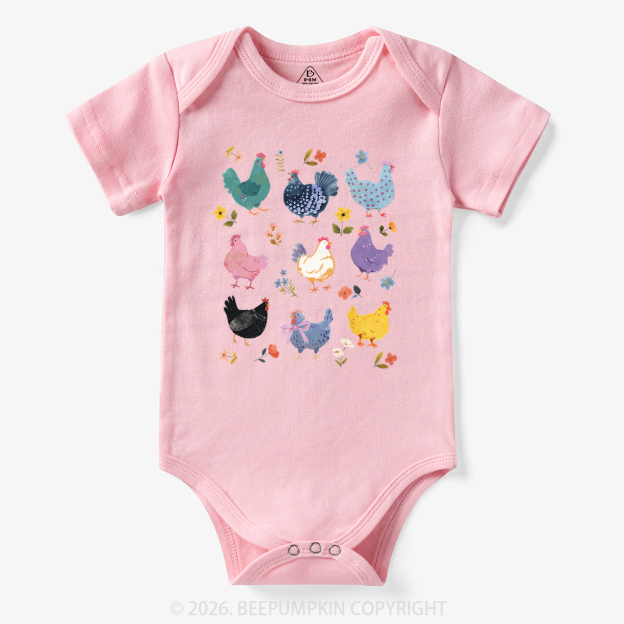 Funny Chicken Lovers Bodysuit