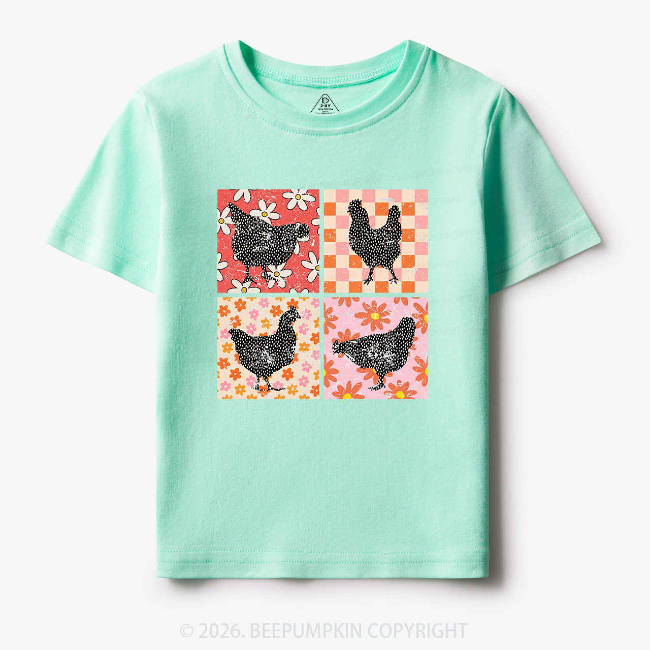 Chickens Farm Animals Toddler&Kid's Tees