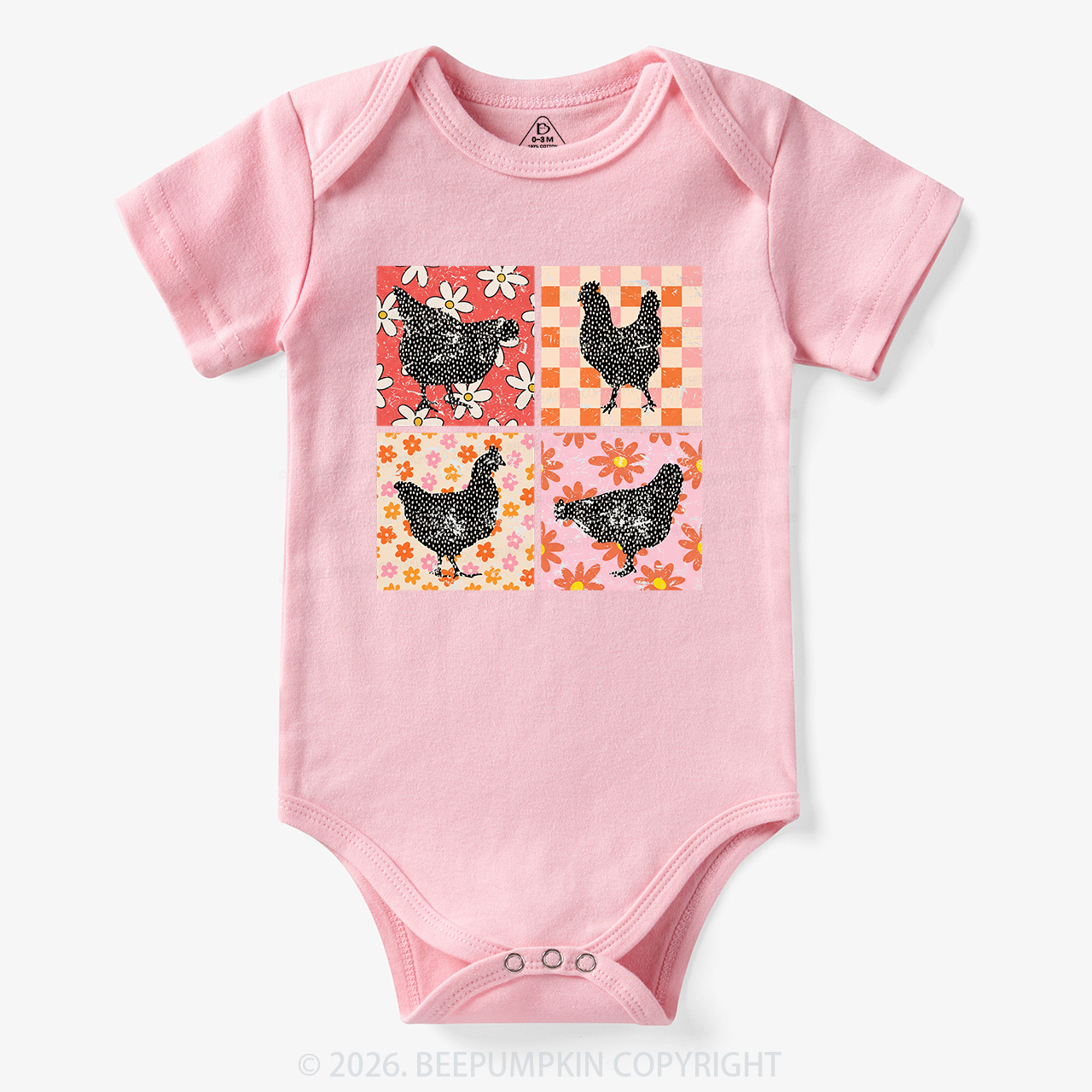 Chickens Farm Animals  Bodysuit