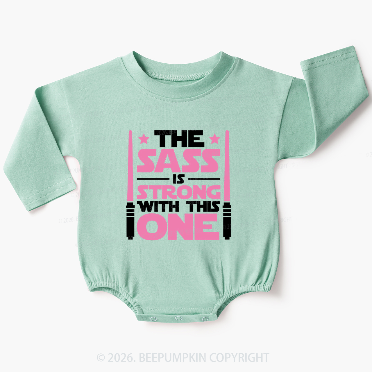 The Sass Is Strong Baby Bubble Romper