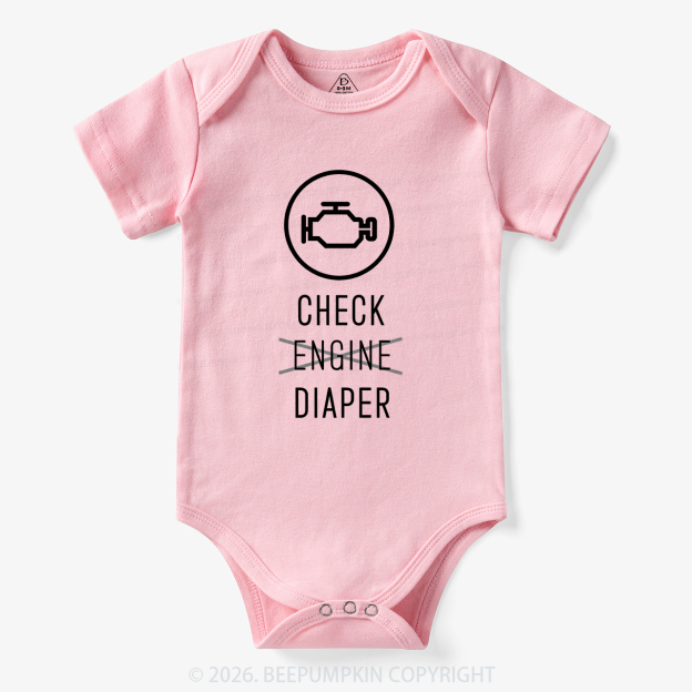 Check Engine Diaper Bodysuit