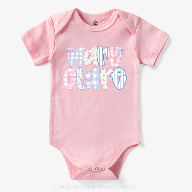 Personalized Name Candy Letters Bodysuit