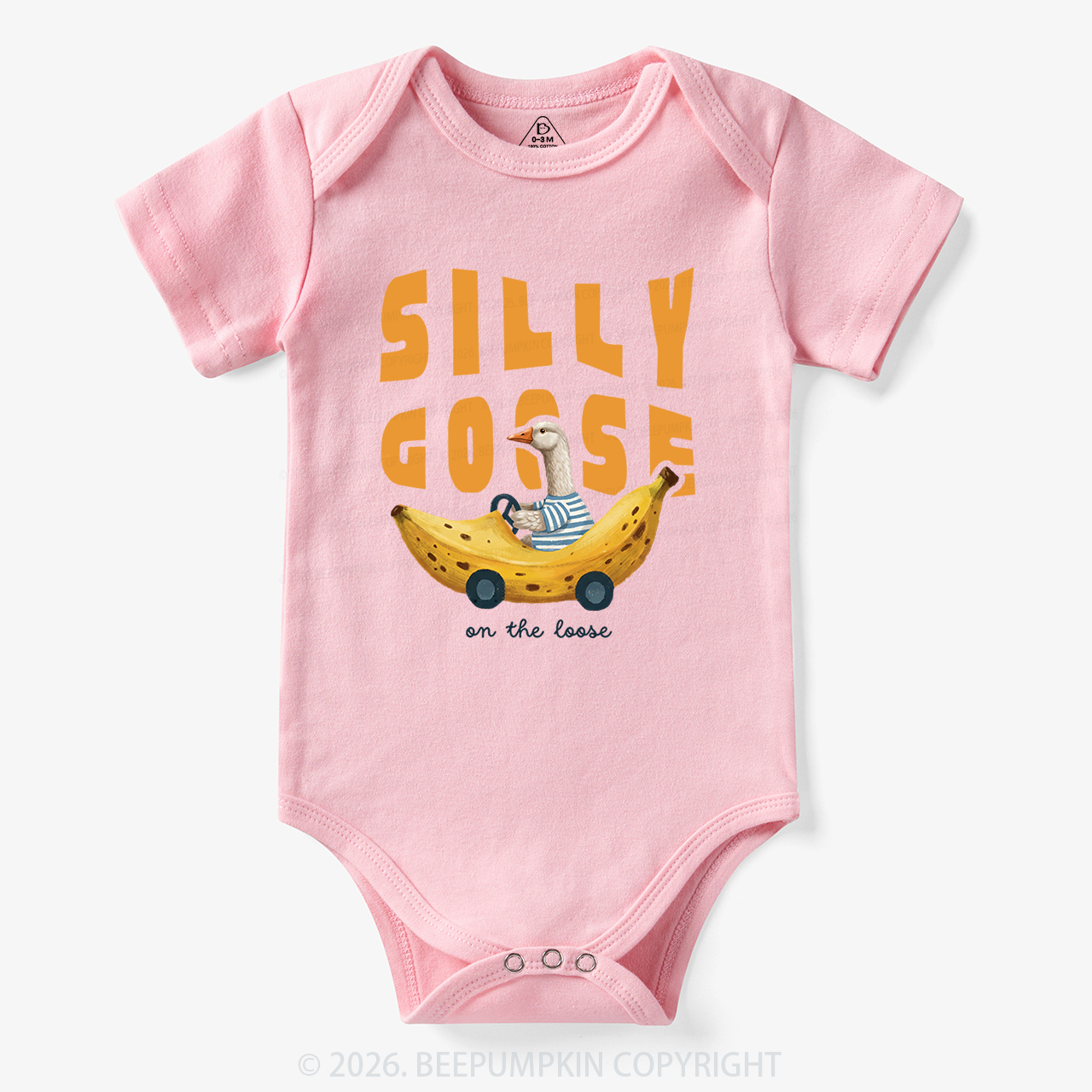 Silly Banana Goose On The Loose Funny Bodysuit