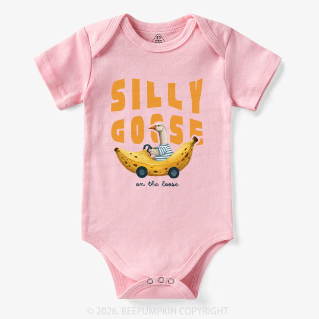 Silly Banana Goose On The Loose Funny Bodysuit