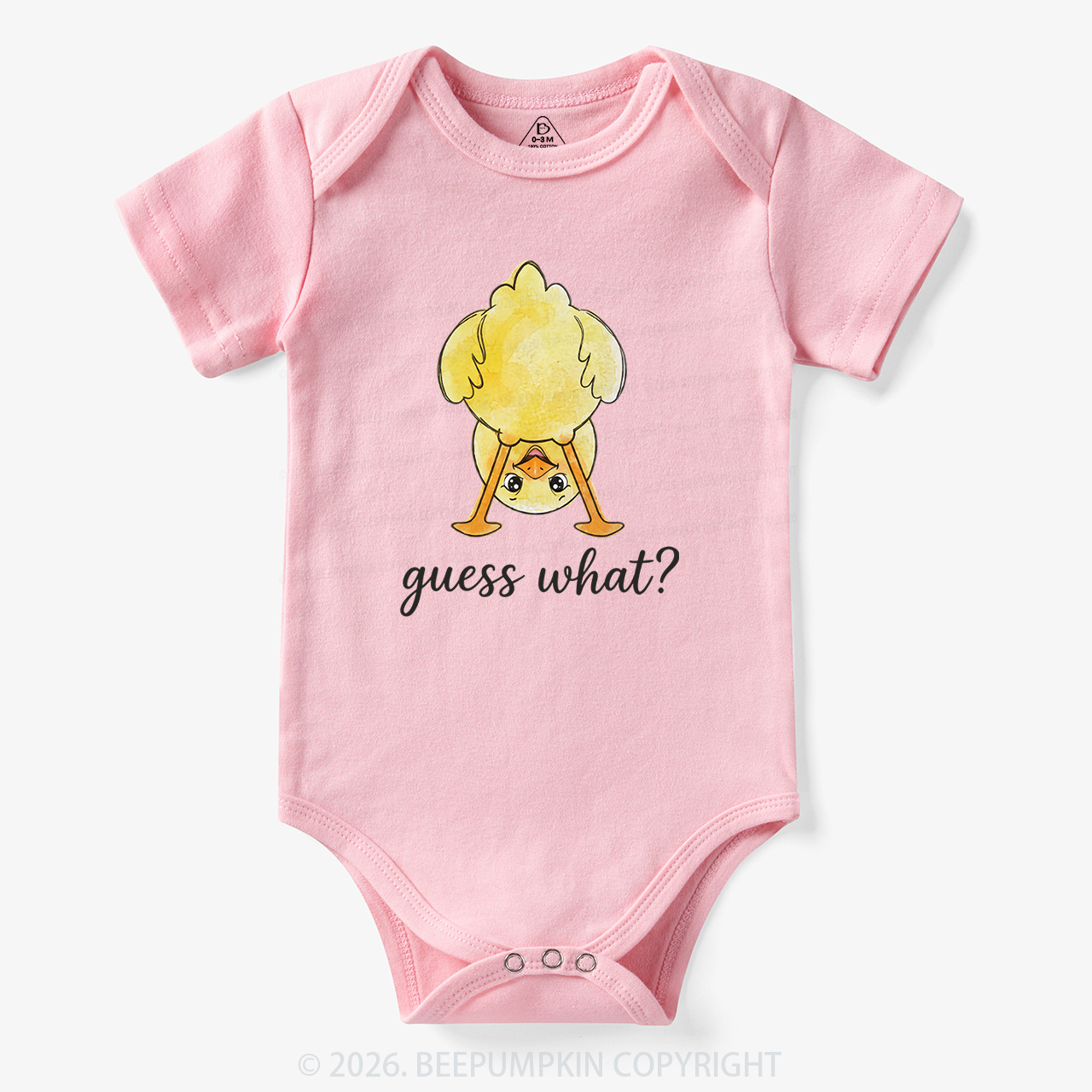 Guess What Chicken Butt Cute Funny Animal Bodysuit