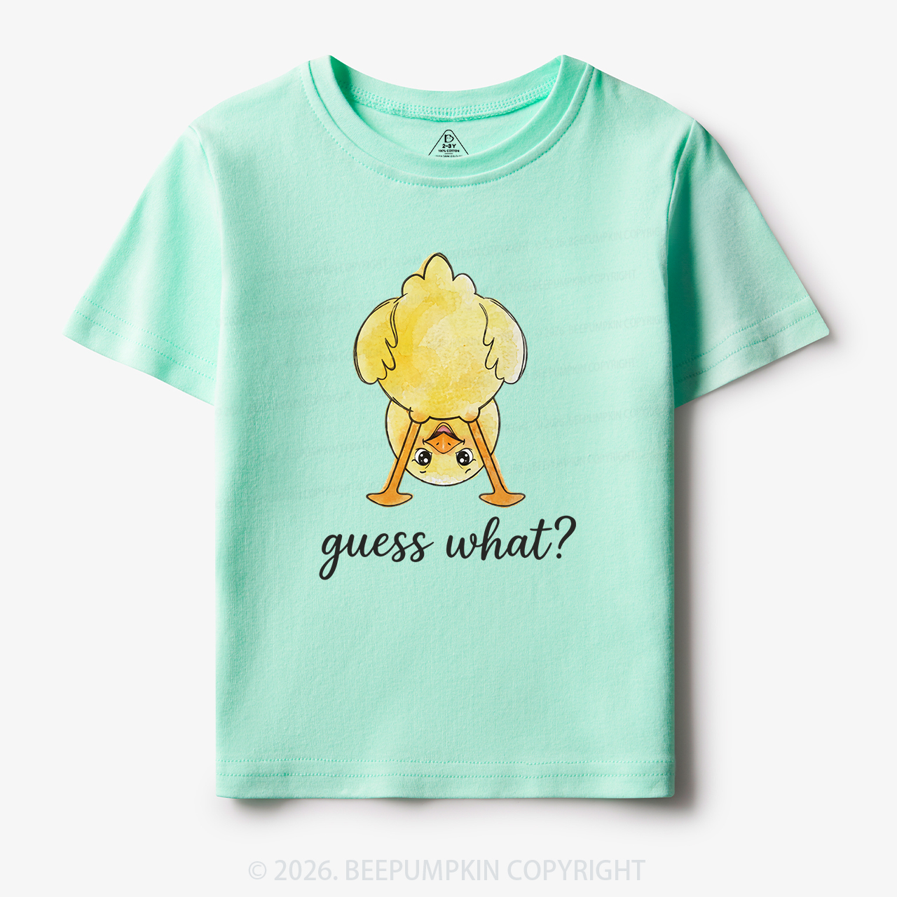 Guess What Chicken Butt Cute Funny Animal Toddler&Kid's Tees