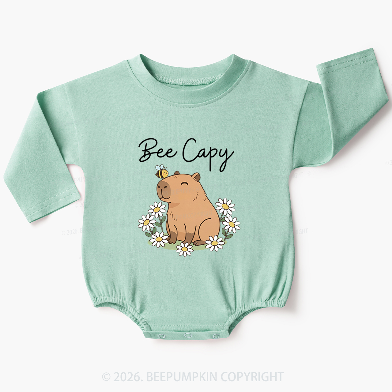 Bee Capy Capybara Baby Bubble Romper