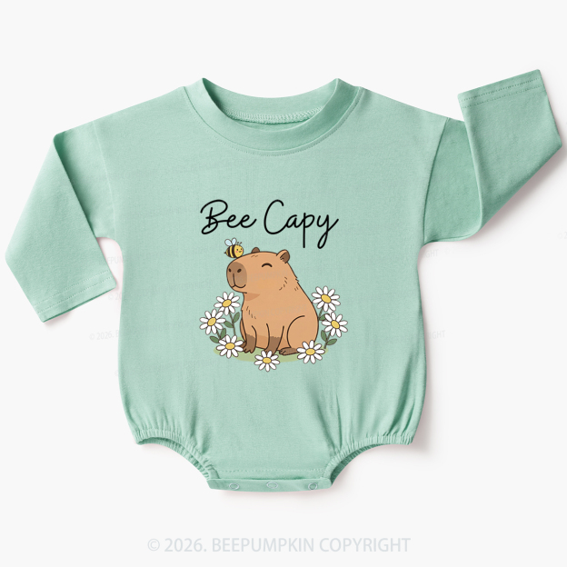 Bee Capy Capybara Baby Bubble Romper