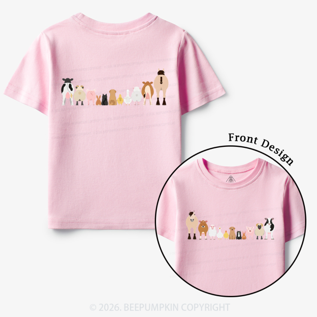 Cute Farm Animals Toddler&Kid's Tees