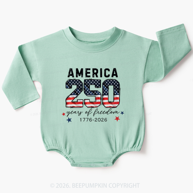 United States of America 250th Anniversary Baby Bubble Romper