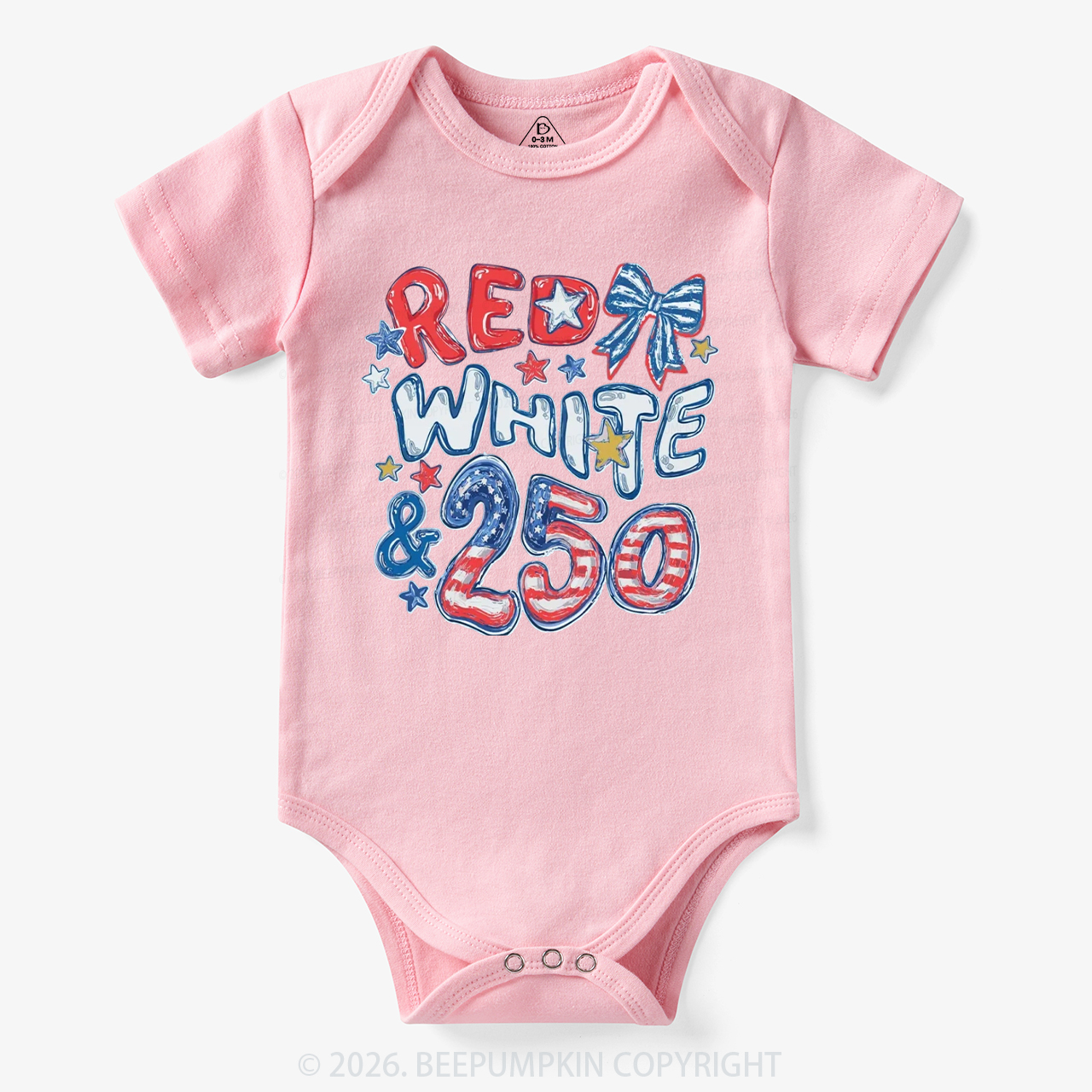 Red White & 250 Anniversary Bodysuit