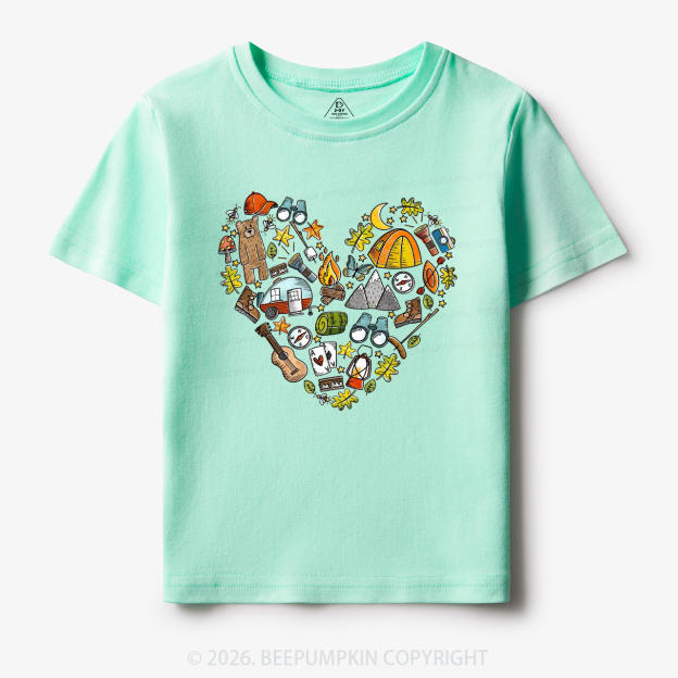 Love Camping Funny Hiking Toddler&Kid's Tees